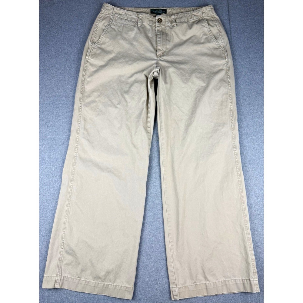 Lauren Ralph Lauren Womens 14 Biltmore Chino Pants Khaki 100% Cotton Straight